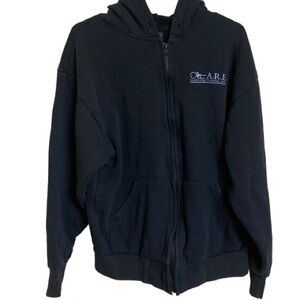 KING LOUIE AMERICA black zip-up hoodie size M
